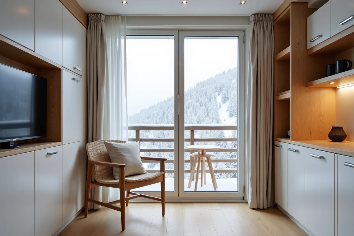 Appartement neuf à vendre aux Menuires avec vue sur les pistes, idéal pour un investissement locatif en station de ski