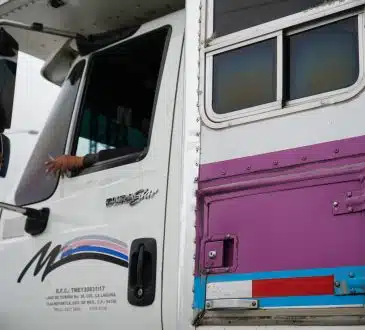 white and pink van during daytime