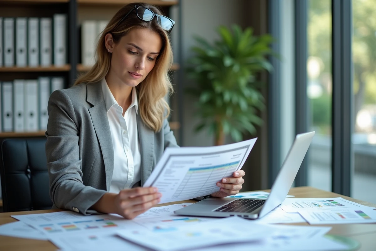 Propriétaire bailleur comparant les coûts des diagnostics obligatoires pour un bail commercial sur son bureau