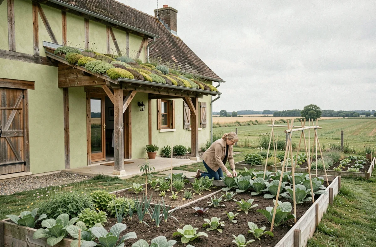 Maison écologique en matériaux naturels construite par Maisons les Naturelles dans les Hauts-de-France